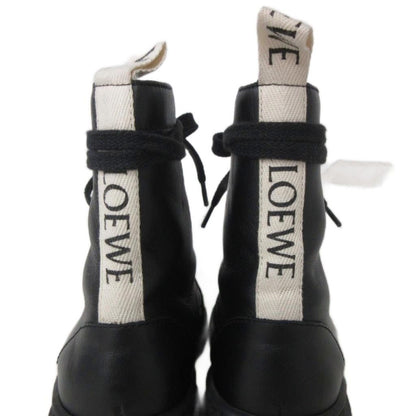 Loewe Combat Boots Lace-up Lug Sole Black — view 6