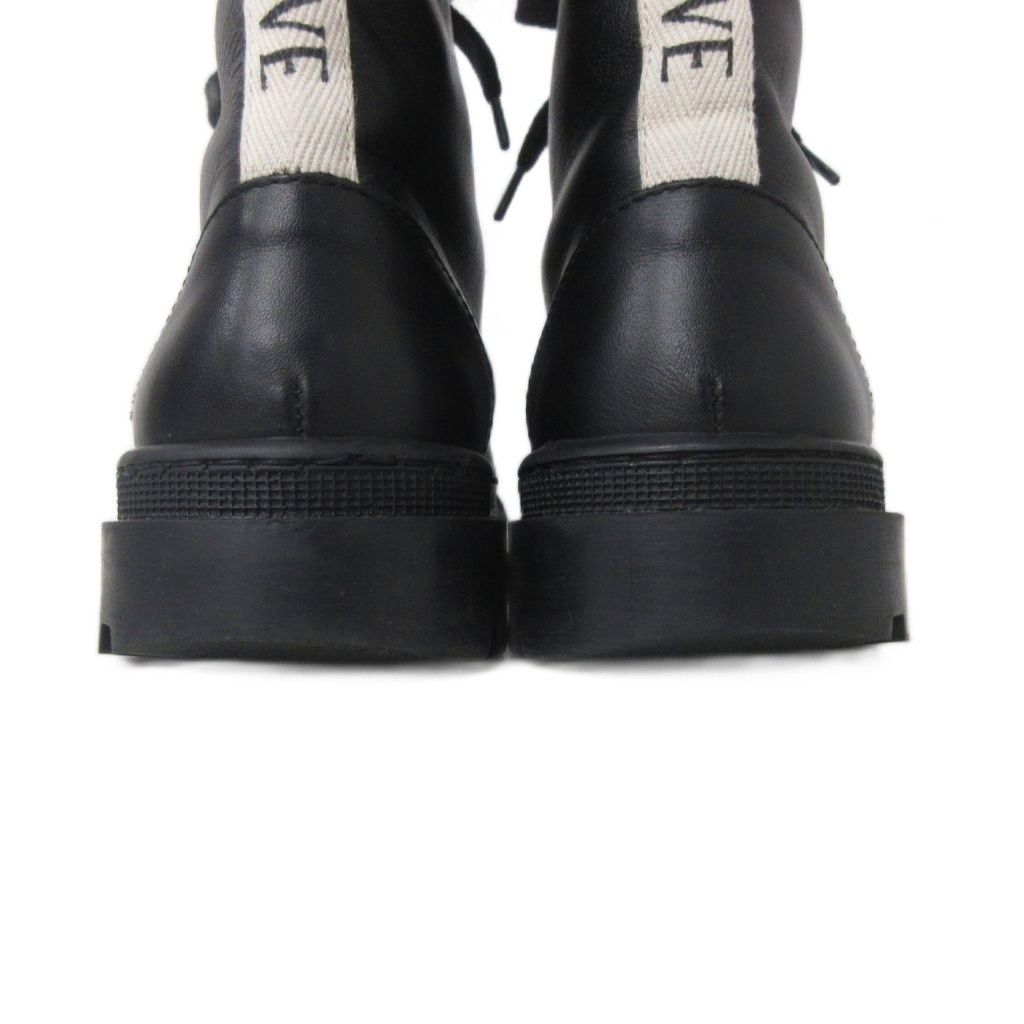 Loewe Combat Boots Lace-up Lug Sole Black — view 4