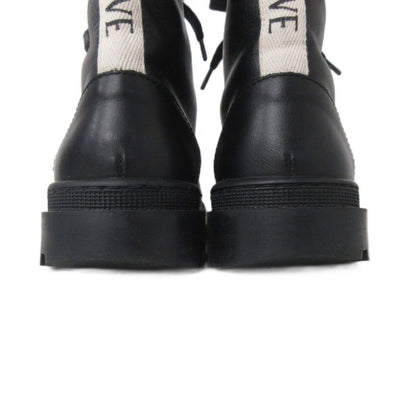 Loewe Combat Boots Lace-up Lug Sole Black — view 4