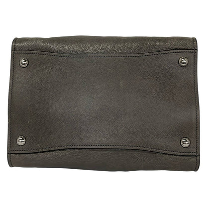 Prada Tote Bag City Sports Dark Gray Leather — view 5