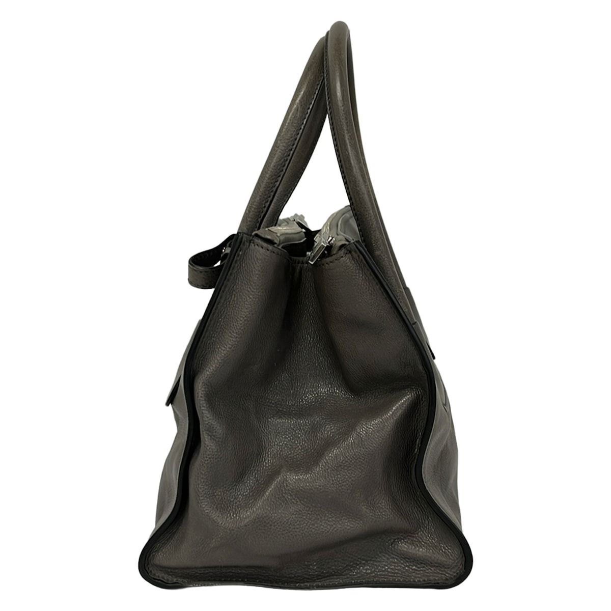 Prada Tote Bag City Sports Dark Gray Leather — view 4