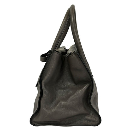Prada Tote Bag City Sports Dark Gray Leather — view 4