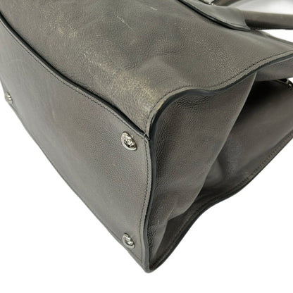 Prada Tote Bag City Sports Dark Gray Leather — view 6