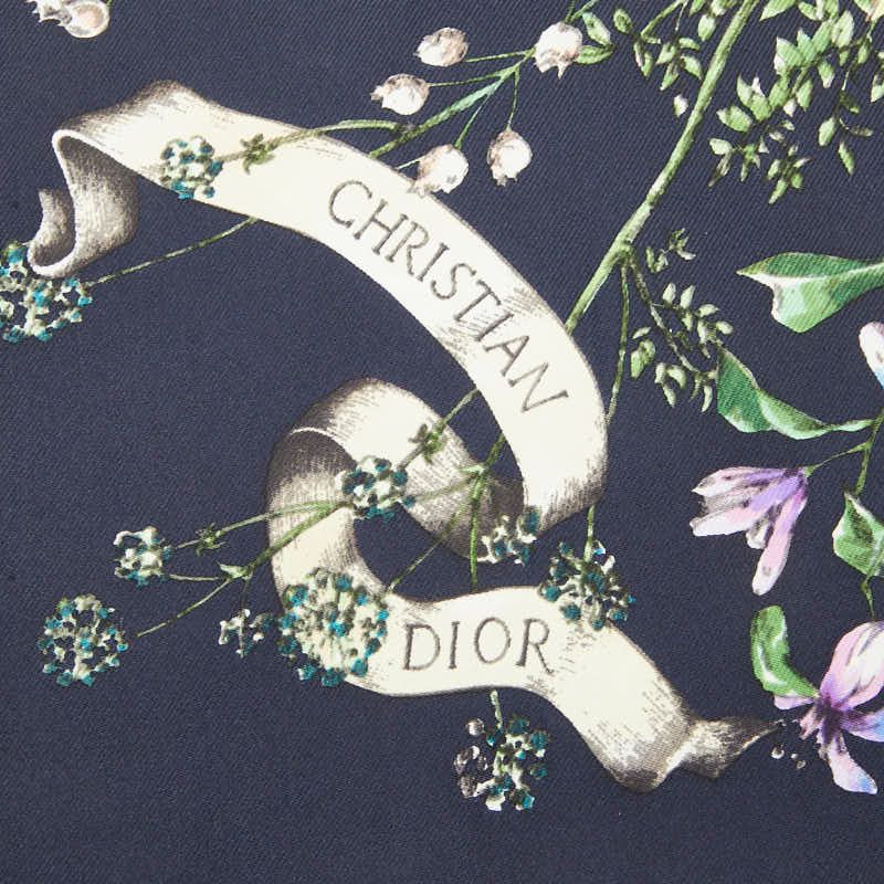 Dior D-constellation Scarf Black Multicolor Silk — view 2