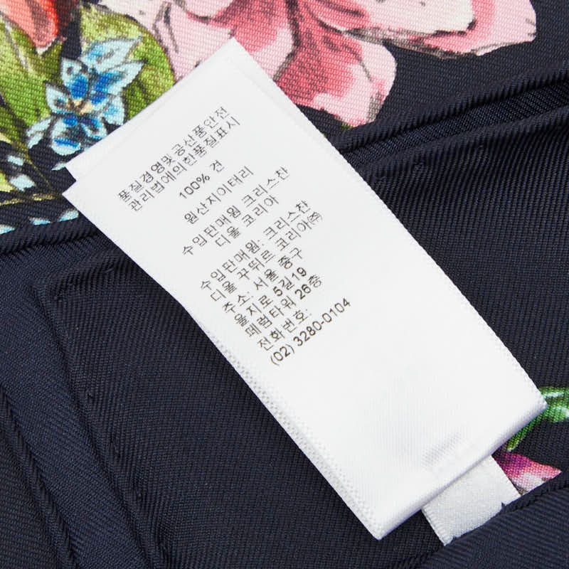 Dior D-constellation Scarf Black Multicolor Silk — view 6