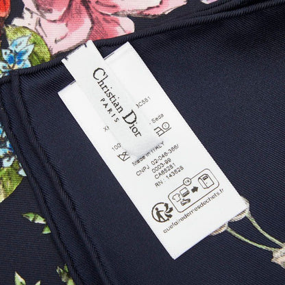 Dior D-constellation Scarf Black Multicolor Silk — view 3