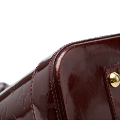 Louis Vuitton Monogram Vernis Alma GM Handbag Amarante Patent — view 7