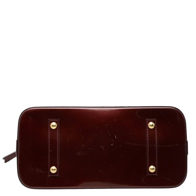 Louis Vuitton Monogram Vernis Alma GM Handbag Amarante Patent — view 3