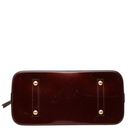 Louis Vuitton Monogram Vernis Alma GM Handbag Amarante Patent — view 3