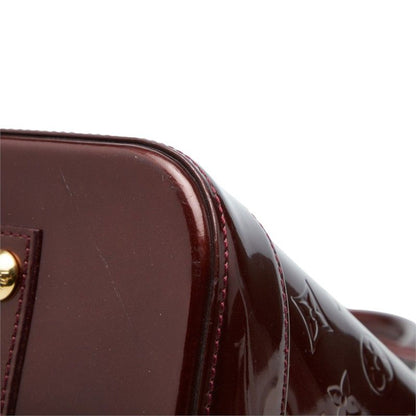 Louis Vuitton Monogram Vernis Alma GM Handbag Amarante Patent — view 6