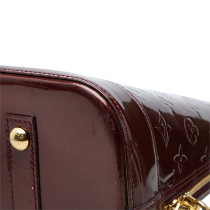 Louis Vuitton Monogram Vernis Alma GM Handbag Amarante Patent — view 4