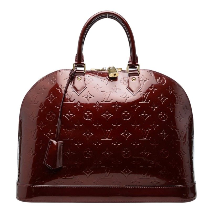 Louis Vuitton Monogram Vernis Alma GM Handbag Amarante Patent