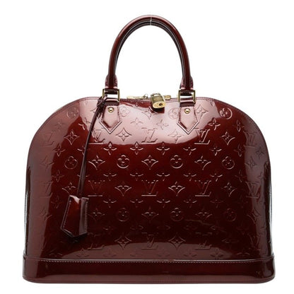 Louis Vuitton Monogram Vernis Alma GM Handbag Amarante Patent