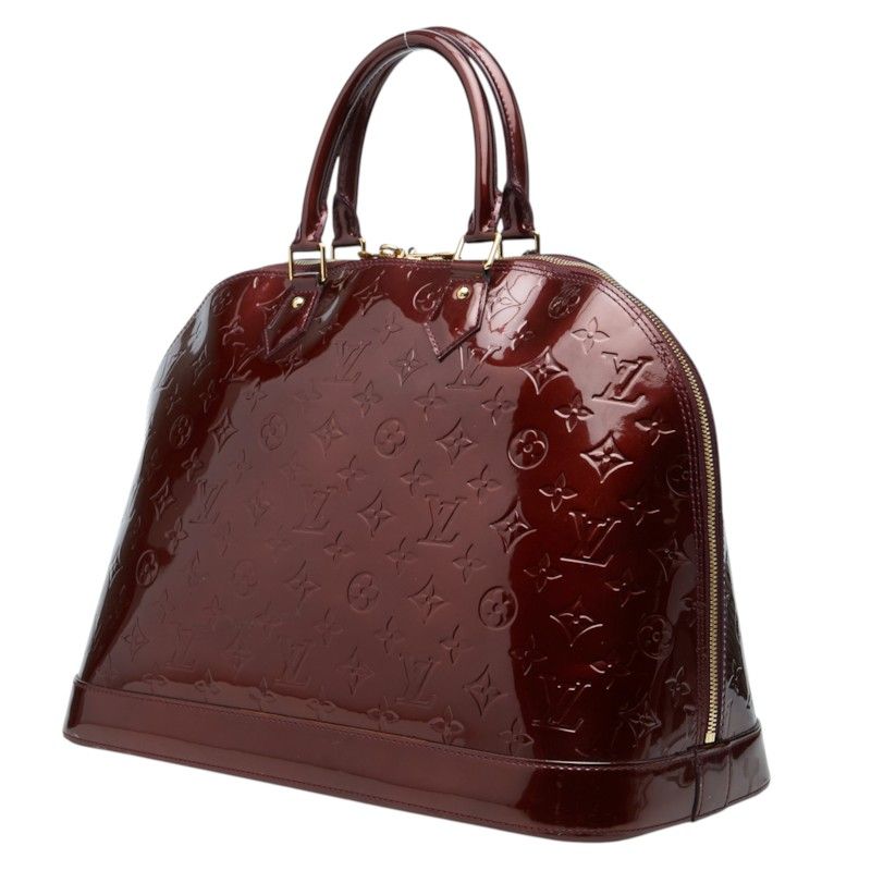 Louis Vuitton Monogram Vernis Alma GM Handbag Amarante Patent — view 2
