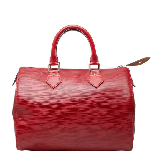 Louis Vuitton Epi Speedy 25 Handbag Castian Red Leather
