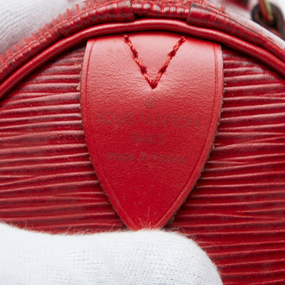 Louis Vuitton Epi Speedy 25 Handbag Castian Red Leather — view 8