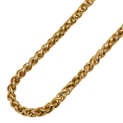 Chanel CC Logo Vintage Chain Necklace 95A Gold Plated