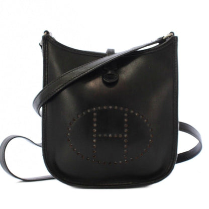 Hermes Evelyne TPM Shoulder Bag Leather Black