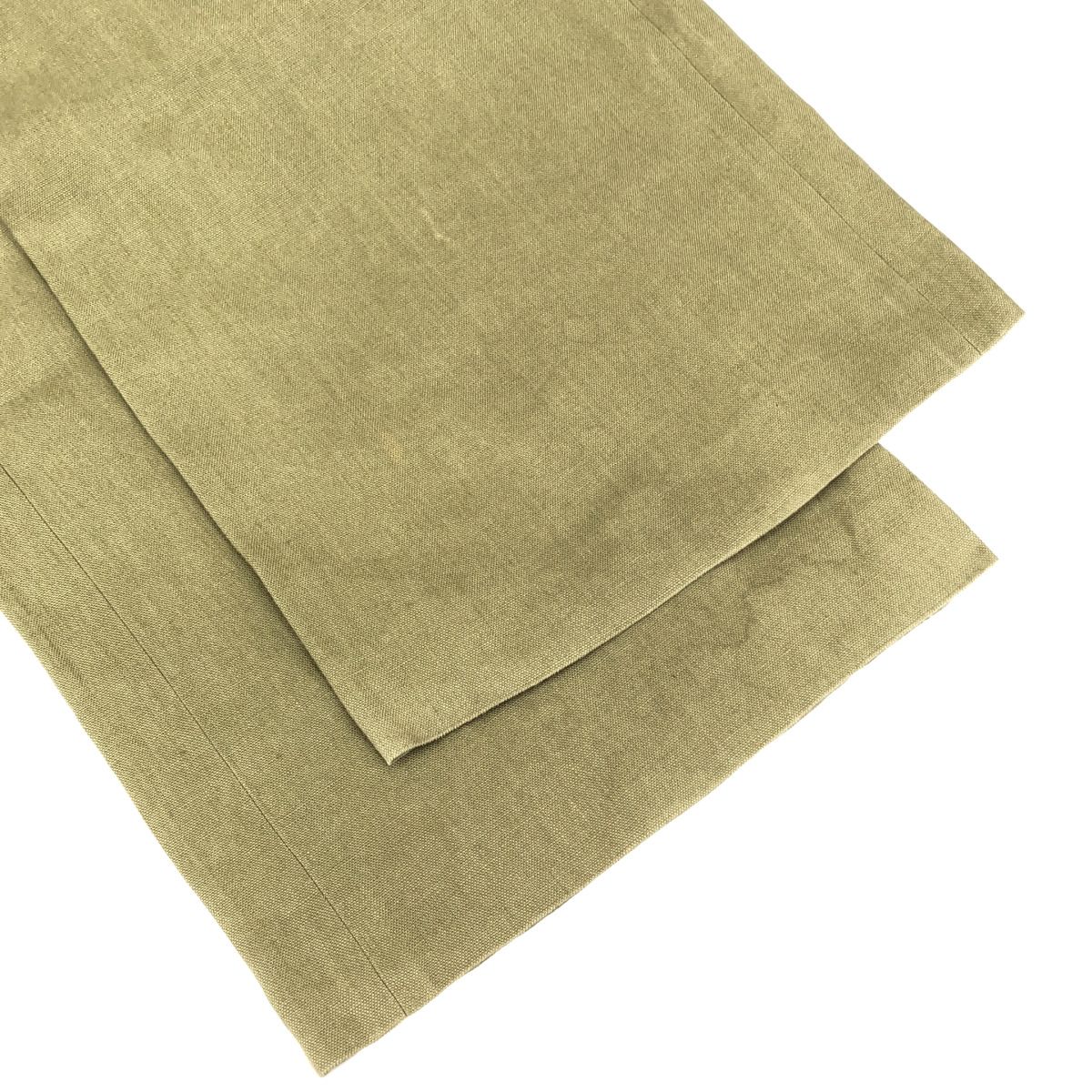 Celine by Phoebe Philo Linen Wide Tuck Trousers Pants 2 Beige 36 — view 5