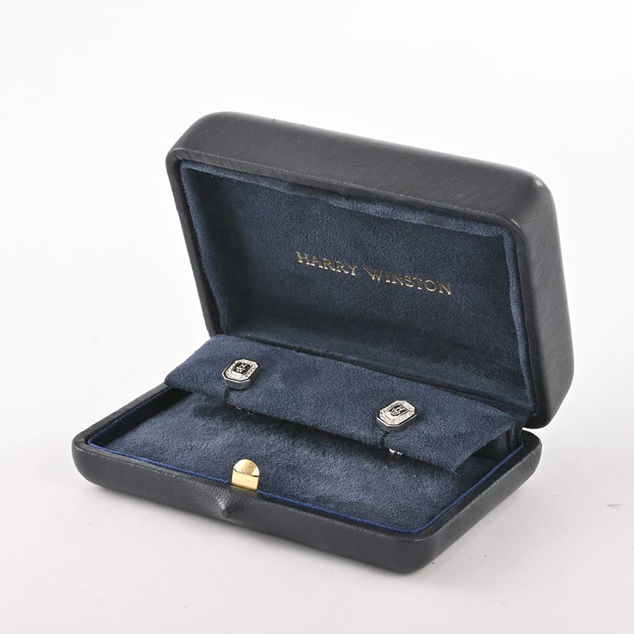 Harry Winston Earrings HW Logo — view 6