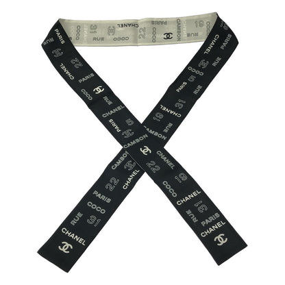 Chanel CC Logo Icon Scarf Black — view 2