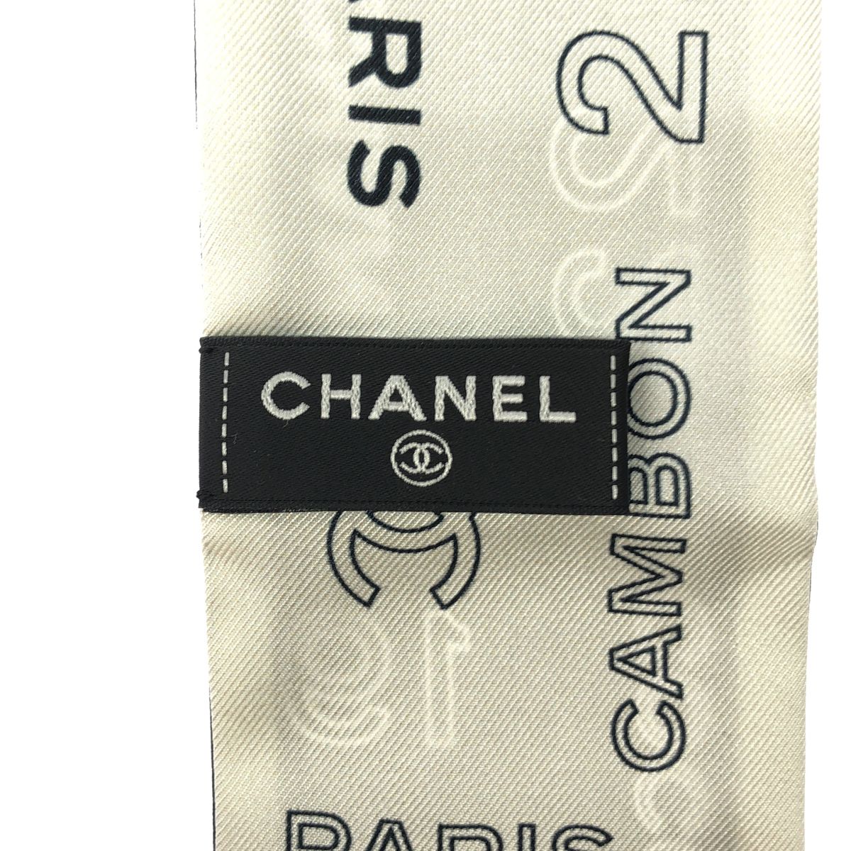 Chanel CC Logo Icon Scarf Black — view 3