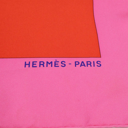 Hermes Cuirs du Desert Leather Ornament Silk Carre Scarf — view 6