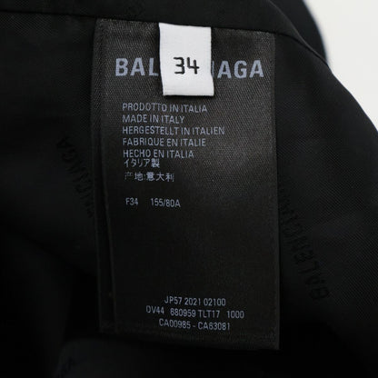 Balenciaga Black Deconstructed Wool Jacket 34 — view 5