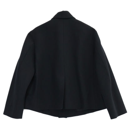 Balenciaga Black Deconstructed Wool Jacket 34 — view 2