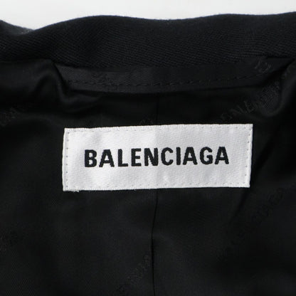 Balenciaga Black Deconstructed Wool Jacket 34 — view 4