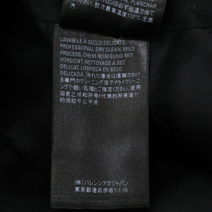 Balenciaga Black Deconstructed Wool Jacket 34 — view 7