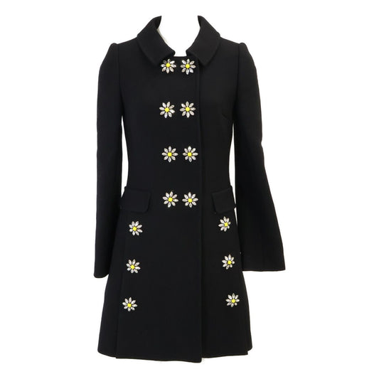Dolce & Gabbana Flower Bijou Wool Long 36