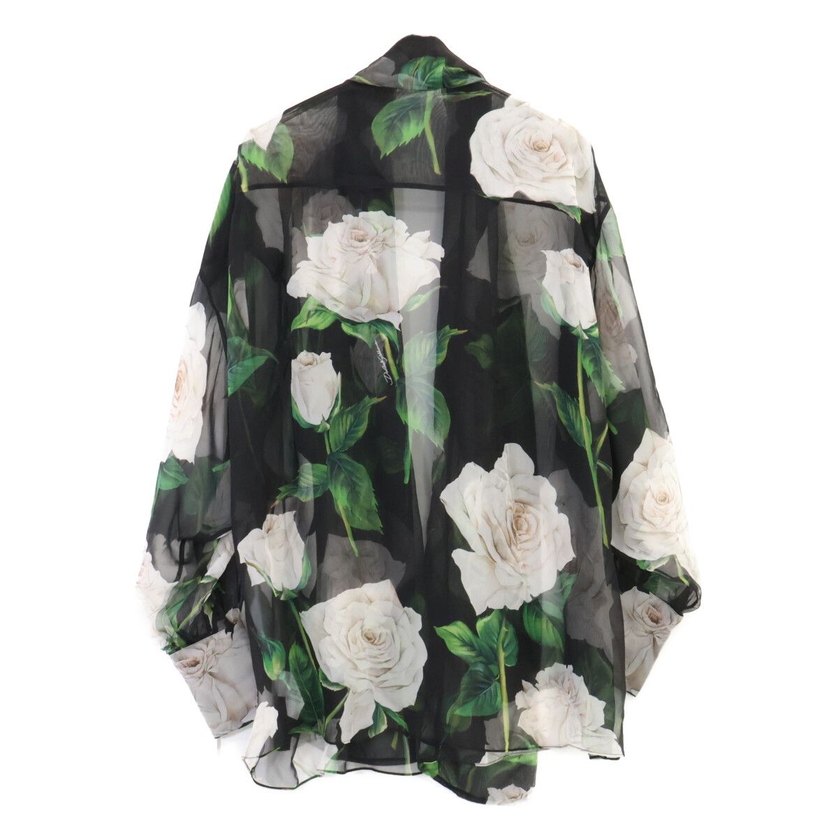 Dolce & Gabbana Flower Print Silk Blouse 46 — view 3