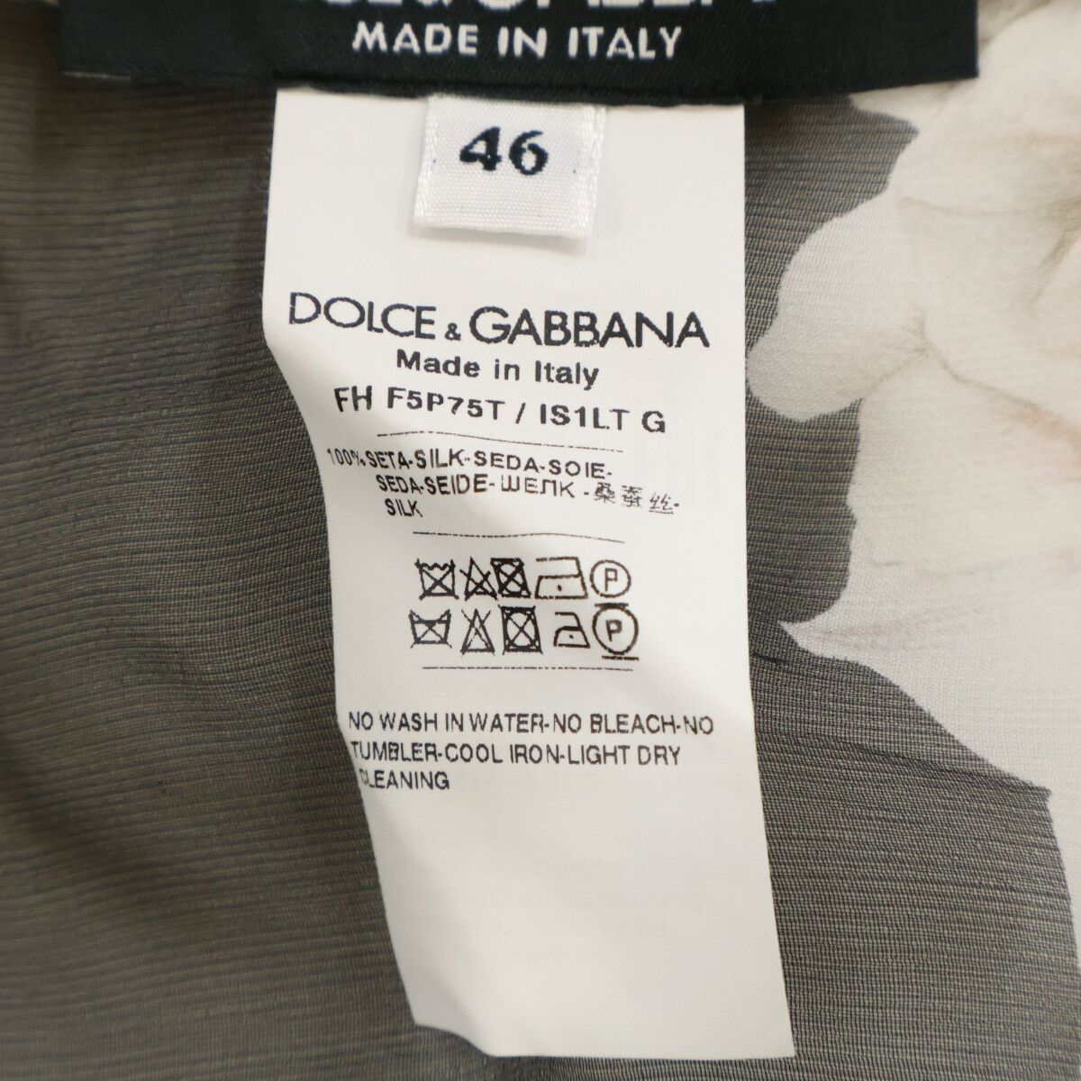 Dolce & Gabbana Flower Print Silk Blouse 46 — view 6