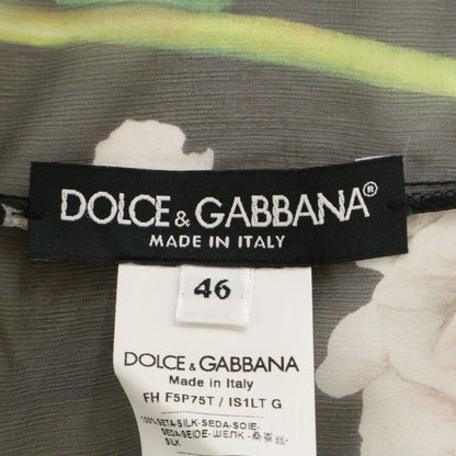 Dolce & Gabbana Flower Print Silk Blouse 46 — view 5