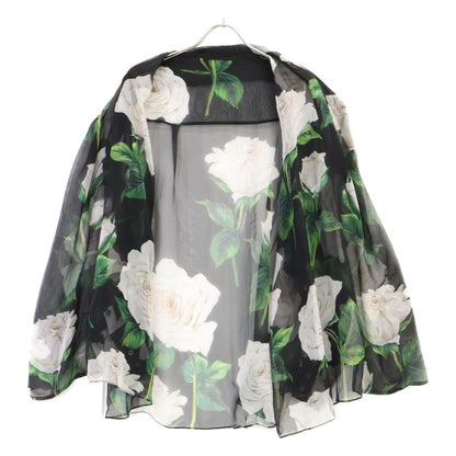 Dolce & Gabbana Flower Print Silk Blouse 46 — view 4