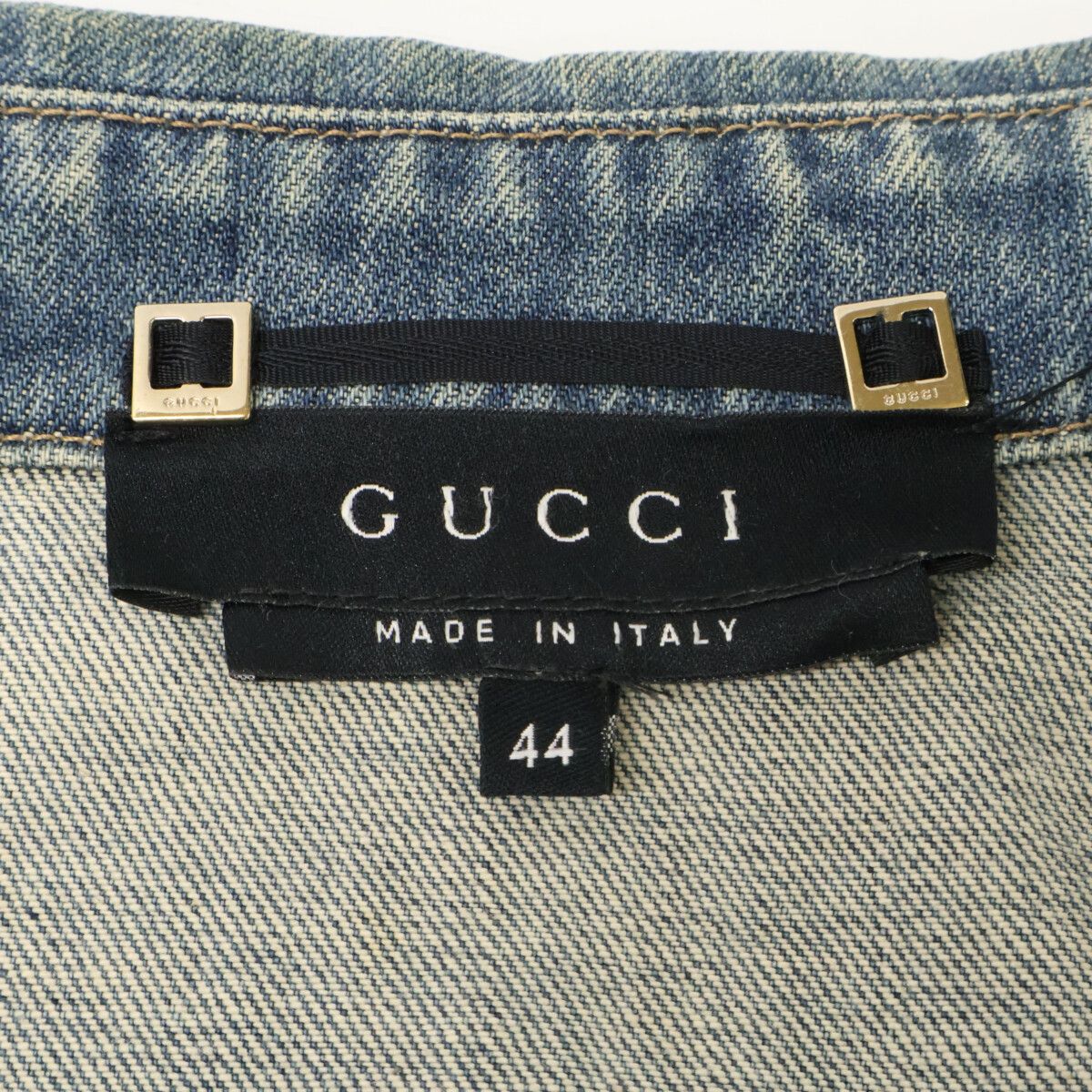 Gucci Tom Ford Era Logo Button Denim Jacket 44 — view 4