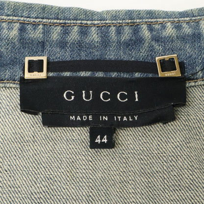 Gucci Tom Ford Era Logo Button Denim Jacket 44 — view 4