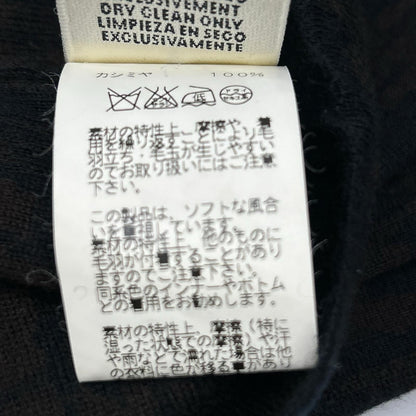 Hermes Brown Black Cashmere 100 H Logo Neck Switch High Knit Sweater XS — view 6