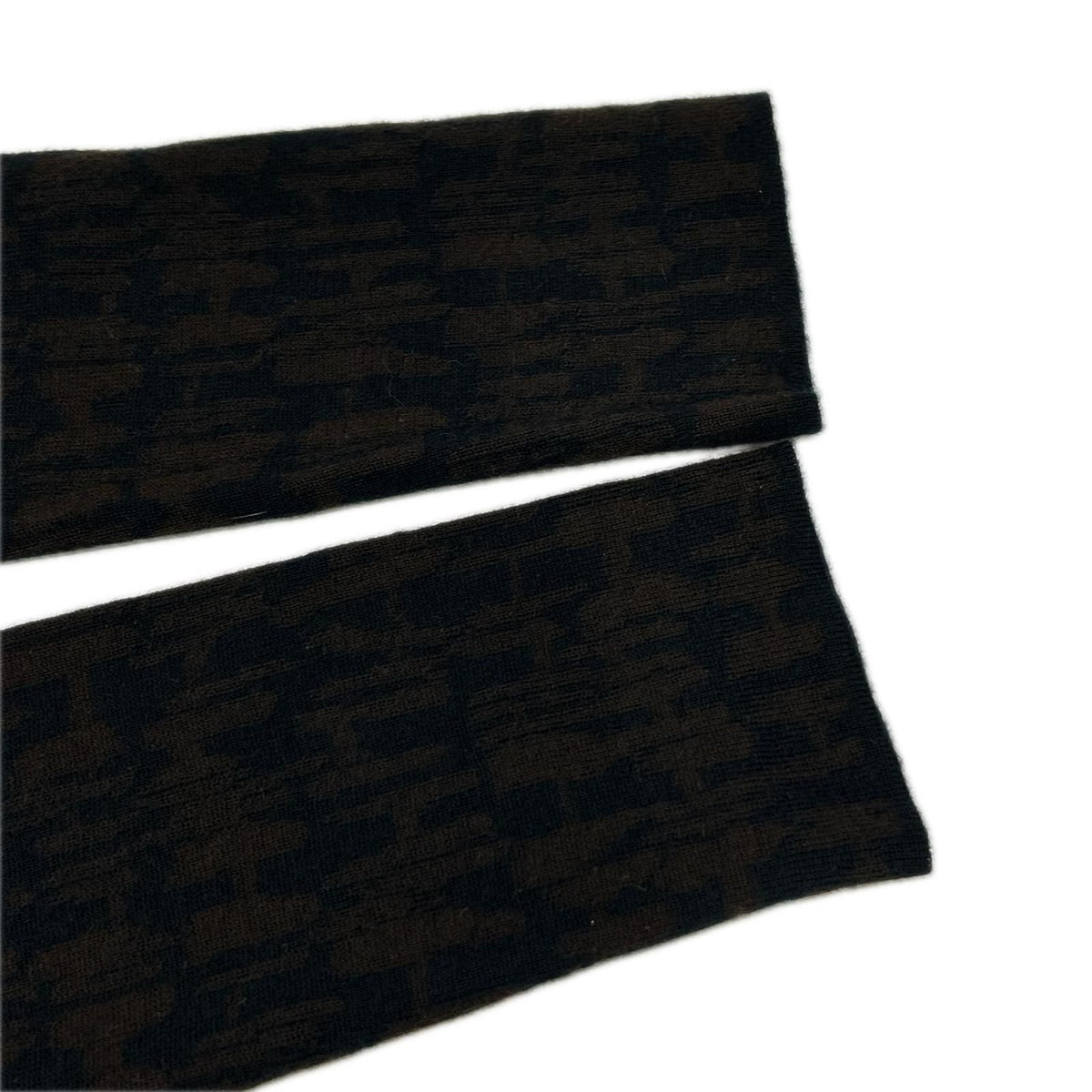 Hermes Brown Black Cashmere 100 H Logo Neck Switch High Knit Sweater XS — view 8
