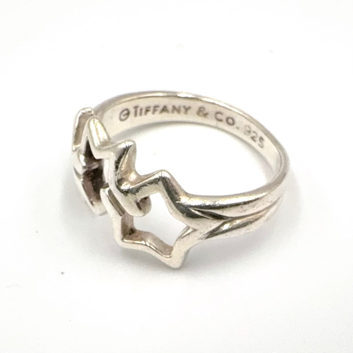 Tiffany & Co Triple Star 925 Sterling Silver Ring — view 2