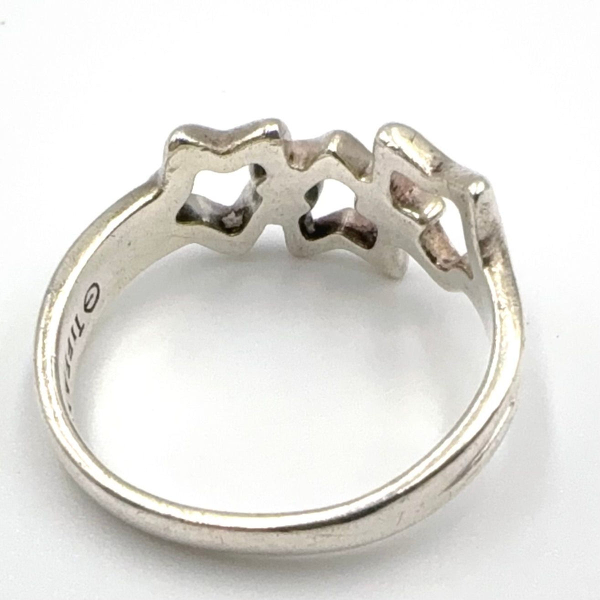 Tiffany & Co Triple Star 925 Sterling Silver Ring — view 7
