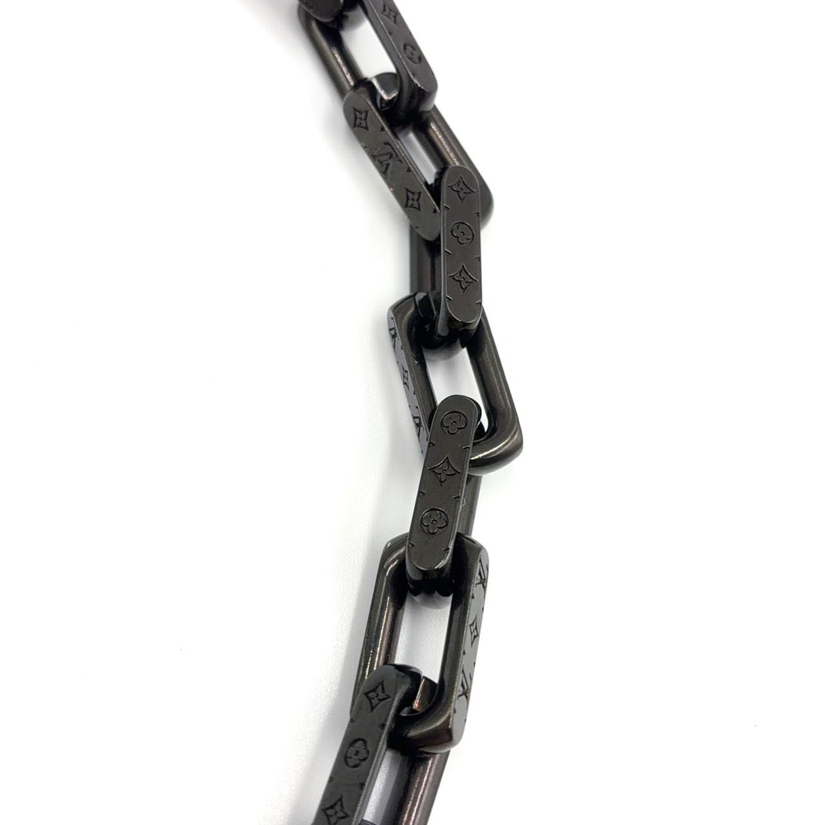 Louis Vuitton Collier Monogram Rainbow Metal Gold Black Multicolor Chain — view 6