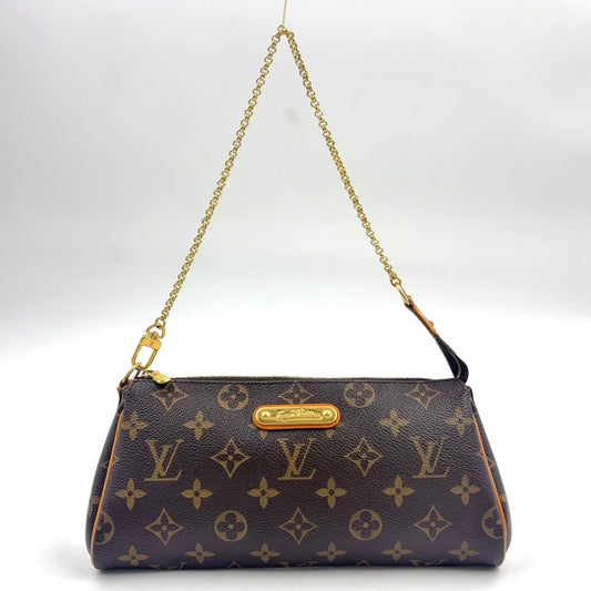Louis Vuitton Monogram Leather Brown Light Shoulder Bag Gold