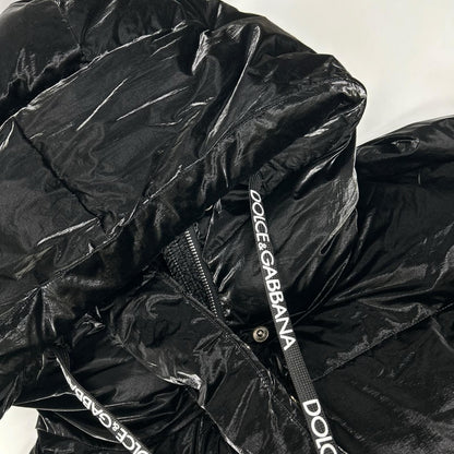 Dolce & Gabbana Black Nylon Coating Sleeve Emblem Down Jacket 38 — view 8