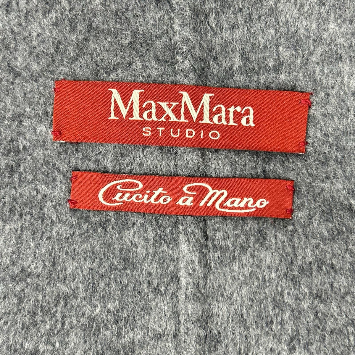 Max Mara Maxmara Studio Cucito Amano Mano Gray Virgin Wool Houndstooth Tailored — view 4