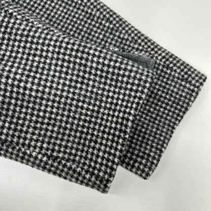 Max Mara Maxmara Studio Cucito Amano Mano Gray Virgin Wool Houndstooth Tailored — view 8