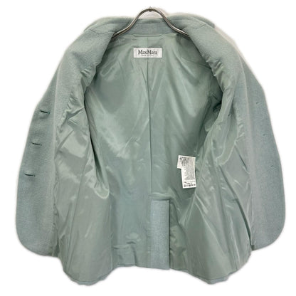 Max Mara Pale Blue Cashmere 100 Center Vent Single Tailored Jacket 38 — view 3