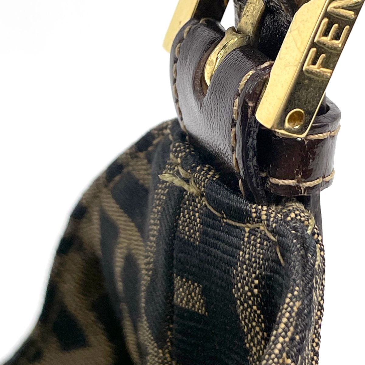 Fendi Handbag Zucca Pattern Canvas Brown — view 7