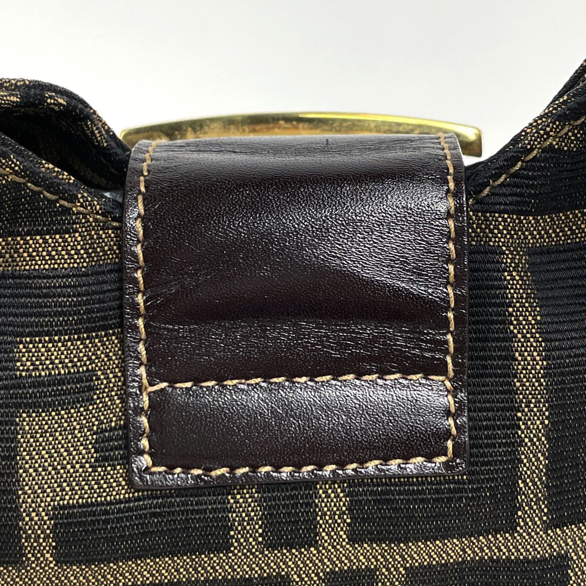 Fendi Handbag Zucca Pattern Canvas Brown — view 5
